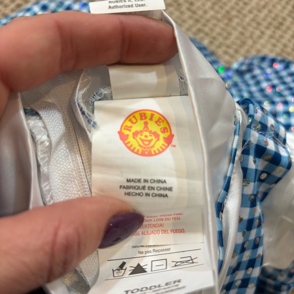 Rubies Costumes Girls' Sparkling Wizard of Oz Dorothy Costume Toddler Size - Picture 9 of 12